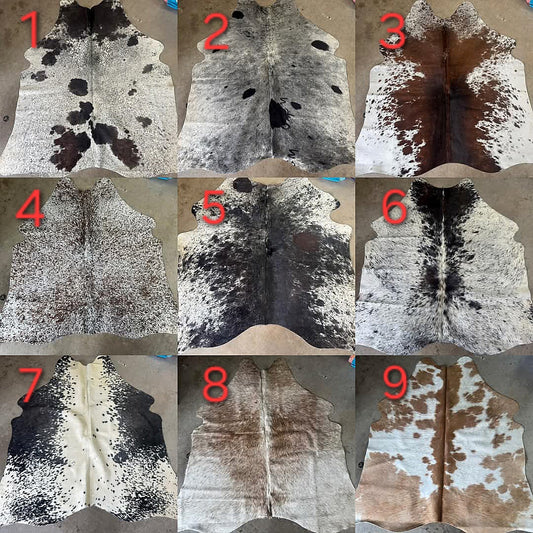 Authentic 5' Cowhide rugs